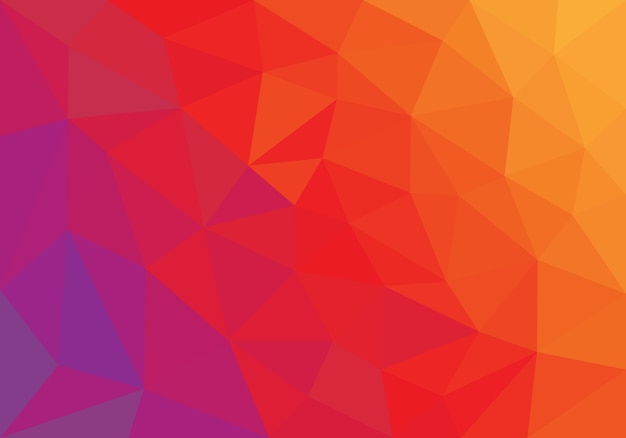 Vector orange low poly style abstract