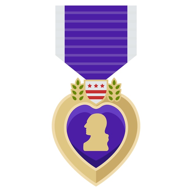 Orden del corazón púrpura de la medalla americana para el coraje