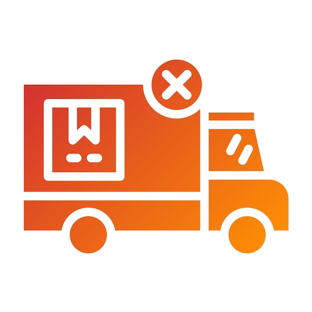 Orden de diseño vectorial cancelado Estilo de icono