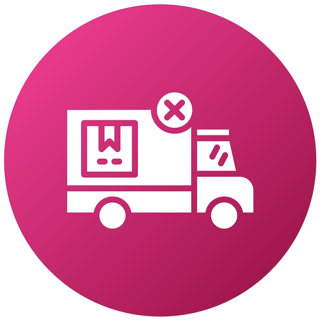 Orden de diseño vectorial cancelado Estilo de icono