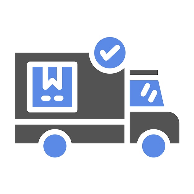 Orden de diseño vectorial entregado Estilo de icono