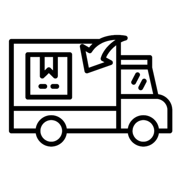Orden de diseño vectorial Estilo de icono devuelto