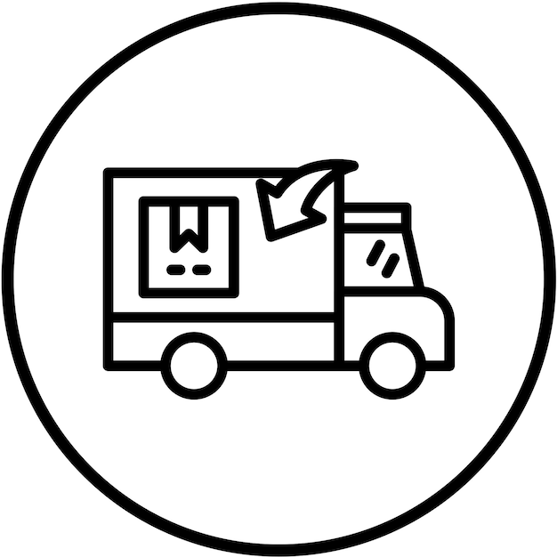 Orden de diseño vectorial Estilo de icono devuelto