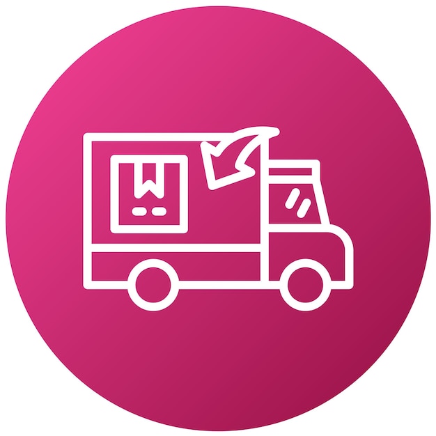 Orden de diseño vectorial Estilo de icono devuelto