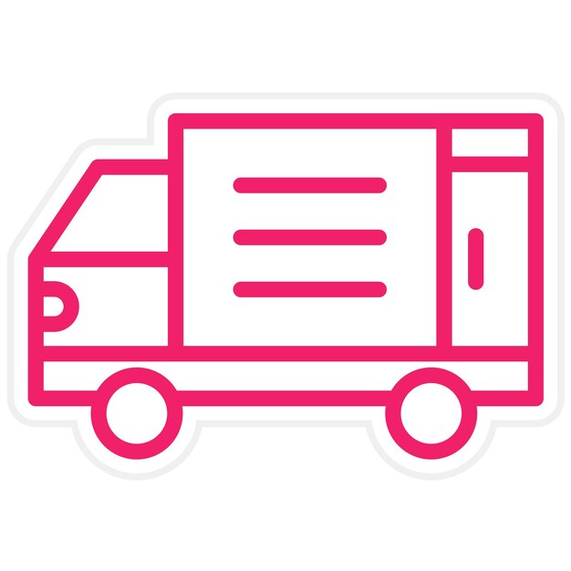 Orden de diseño vectorial Estilo de icono enviado