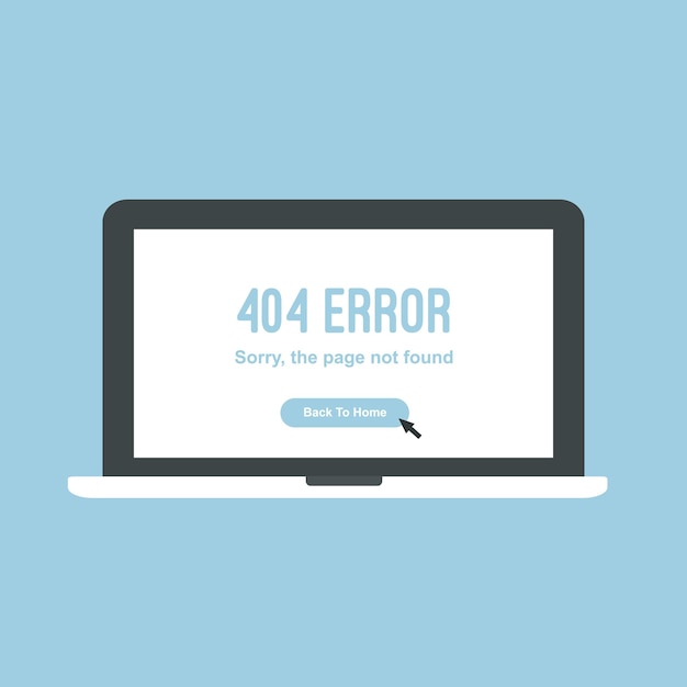Ordenador portátil con error de voz 404 en la pantalla