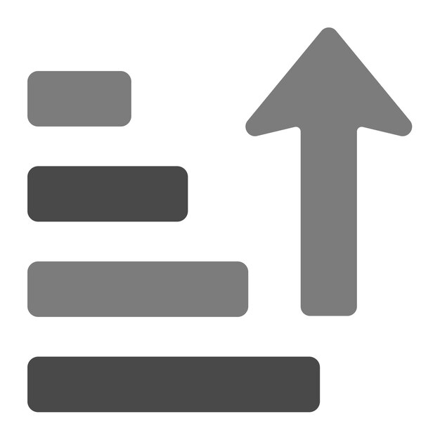 Ordenar el icono ascendente