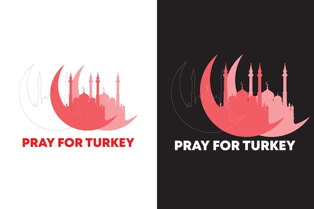 Vector oren por el diseño de camisetas de turquía y siria