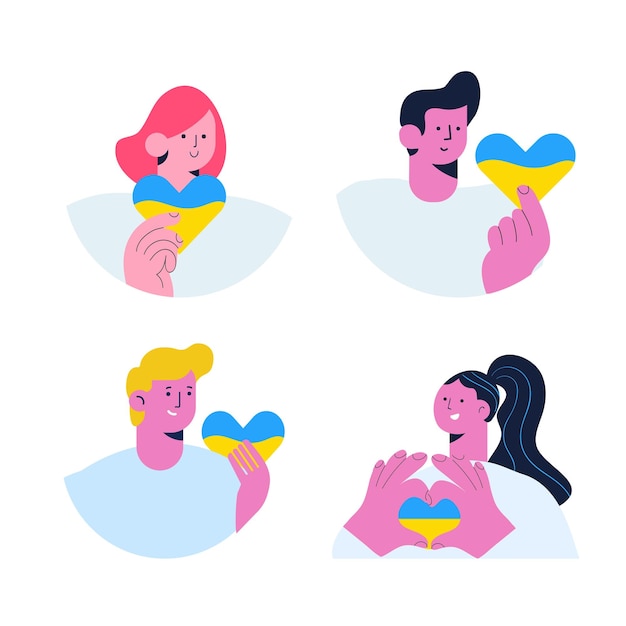 Oren por la ilustración vectorial de Ucrania