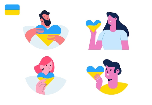Oren por la ilustración vectorial de Ucrania