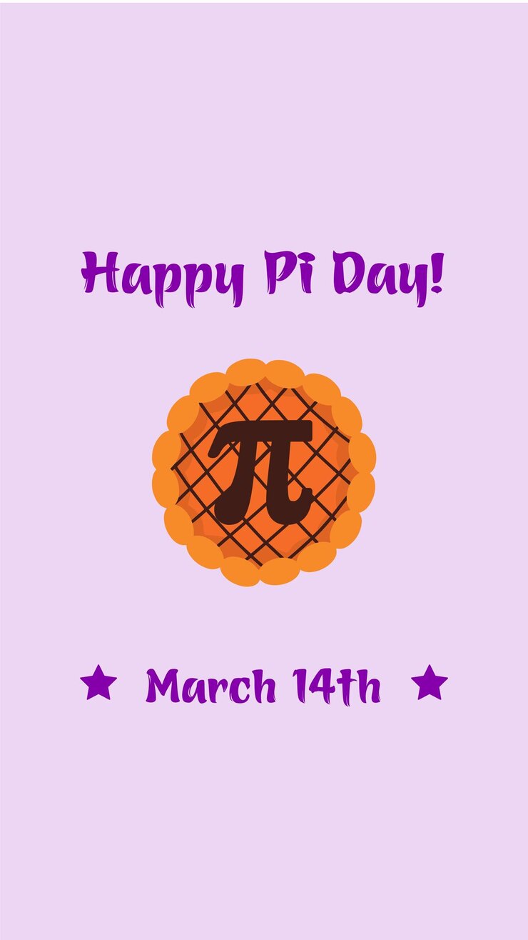 Vector organic shape pi day games story, happy pi day
