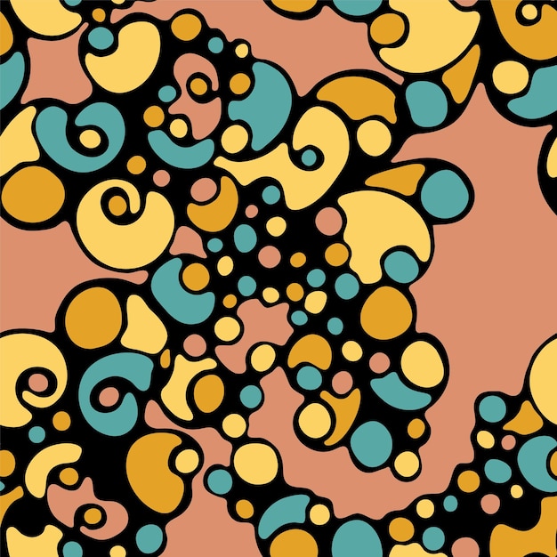 Orgánico abstracto de patrones sin fisuras doodle textura fondo desi