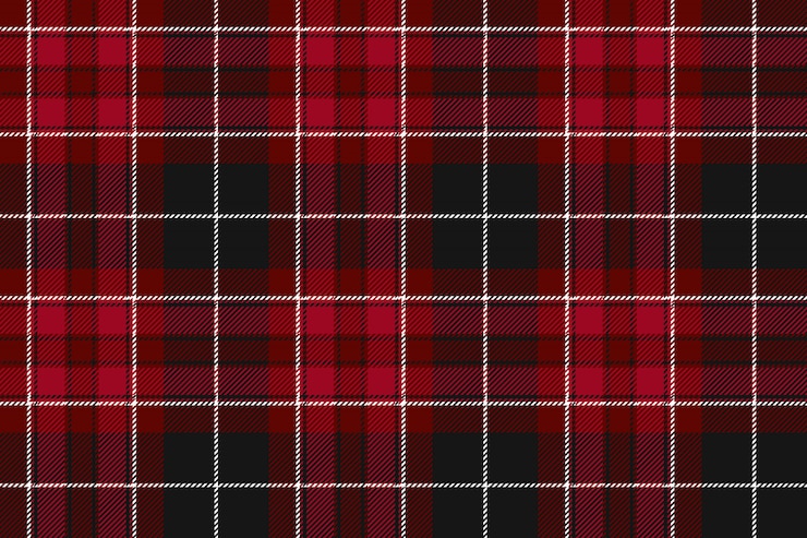 Vector orgullo de gales tela textil tartán rojo fondo horizontal transparente