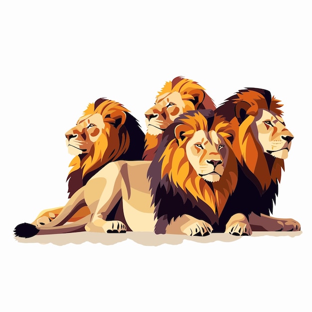 Orgullo de leones descansando 2