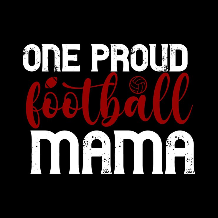 un orgulloso diseño de fútbol svg de mamá