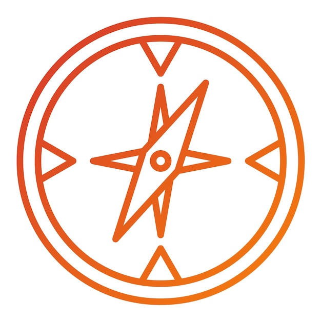 Orientación del diseño vectorial Estilo del icono