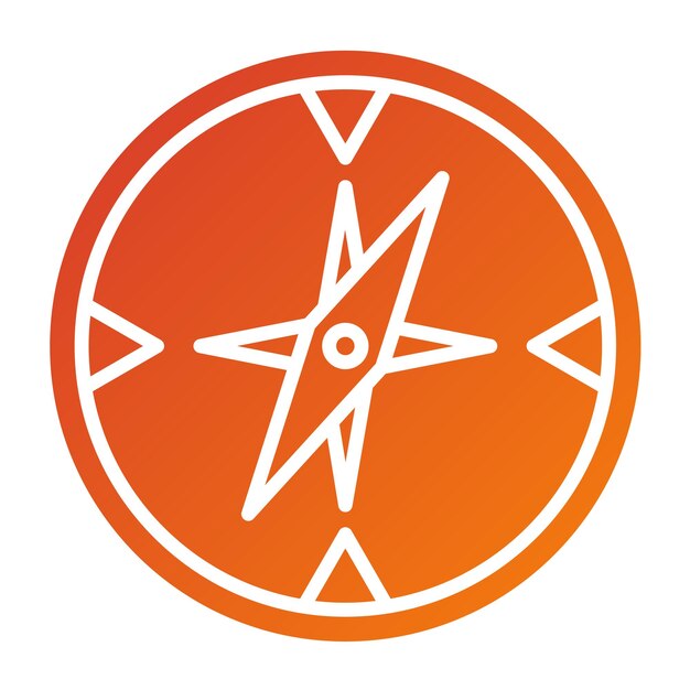 Orientación del diseño vectorial Estilo del icono