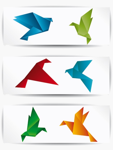 Origami Japón papel pájaro volador