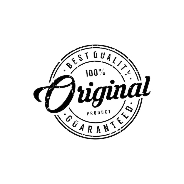 original grunge retro estampado negro aislado sobre fondo blanco