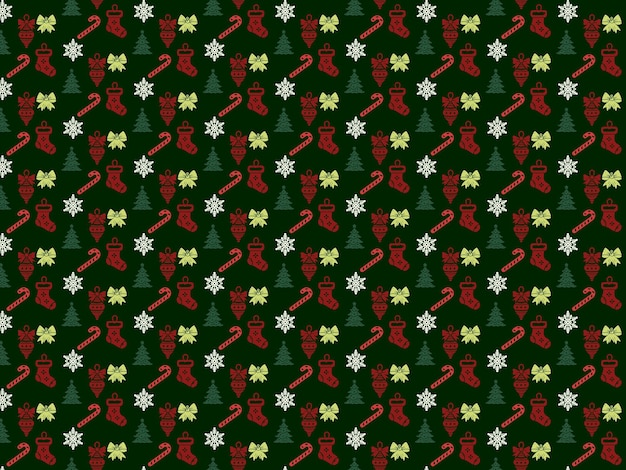 Ornamentación navideña sin vergüenza Ilustración vectorial diseño de silueta colorida