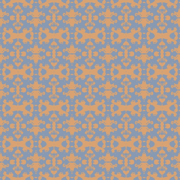 Ornamento de acuarela azul y blanca pintado con acuarela en papel