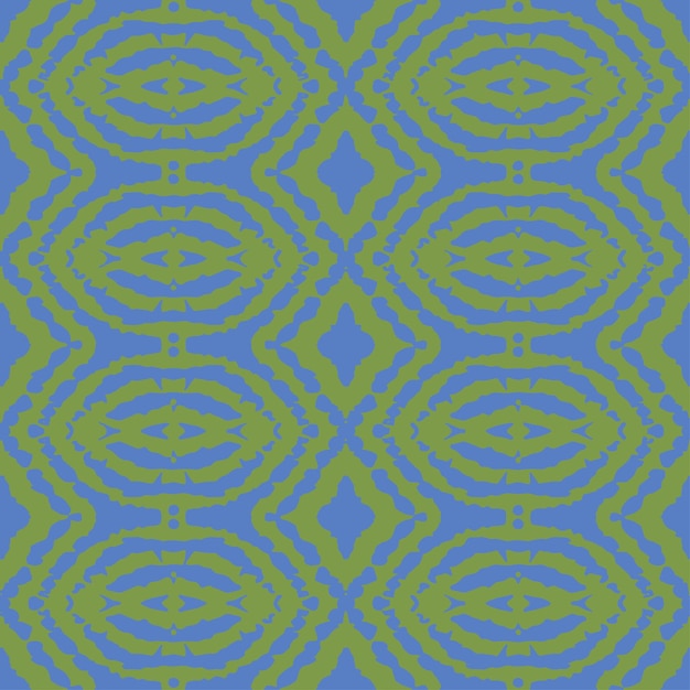 Ornamento de acuarela azul y blanca pintado con acuarela en papel