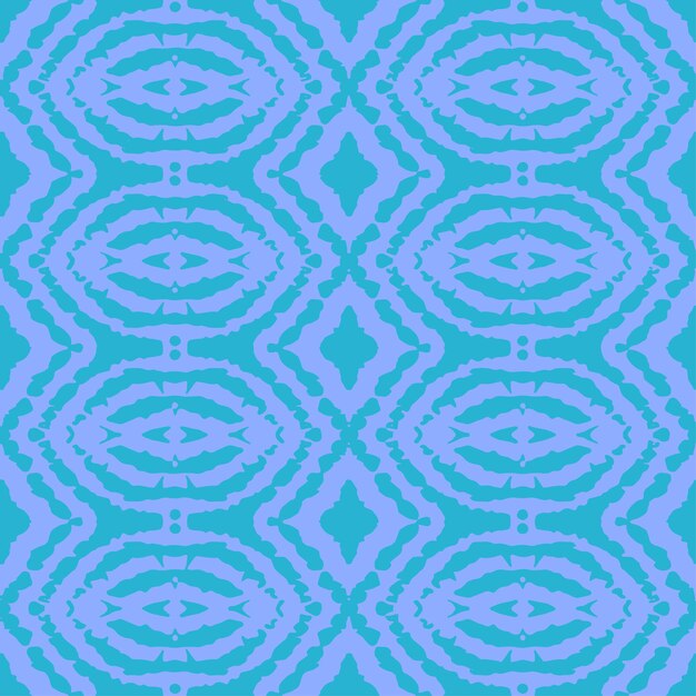 Ornamento de acuarela azul y blanca pintado con acuarela en papel