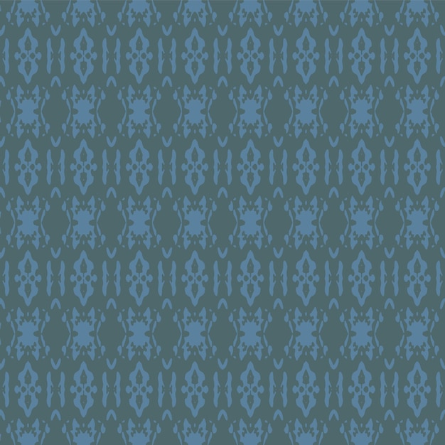 Ornamento de acuarela azul y blanca pintado con acuarela en papel