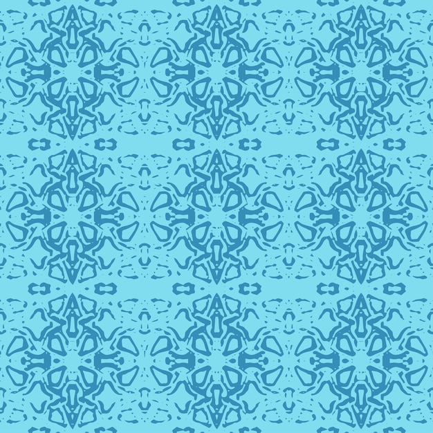 Ornamento de acuarela azul y blanca pintado con acuarela en papel