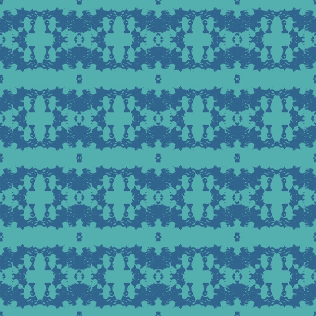 Ornamento de acuarela azul y blanca pintado con acuarela en papel