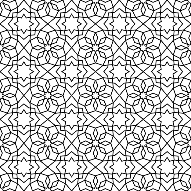 Ornamento del arabesco del fondo del modelo de Mashrabiya