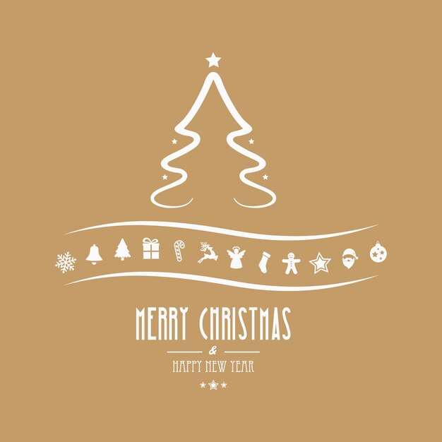 ornamento de árbol de navidad fondo dorado