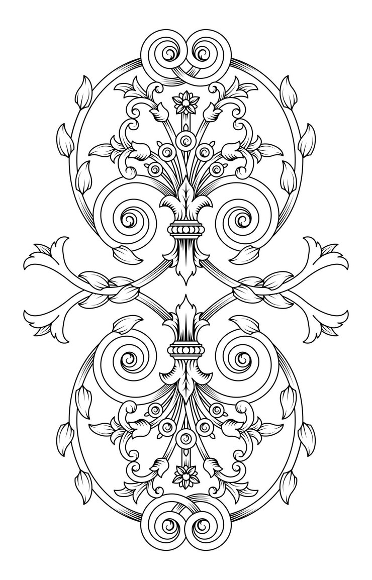 Ornamento barroco antiguo