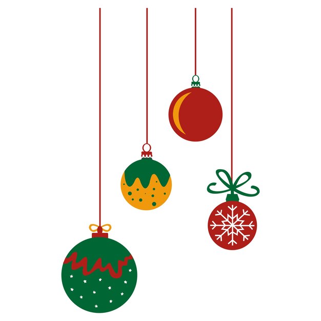 Ornamento de bolas de Navidad colgantes