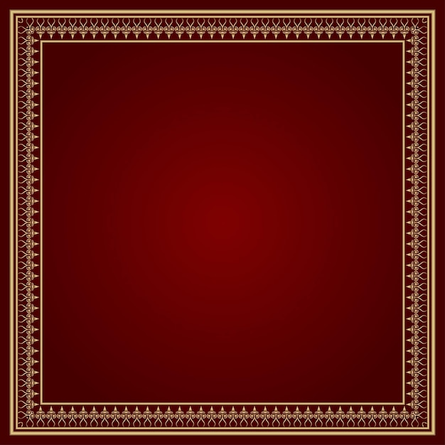Ornamento de borde de marco vintage