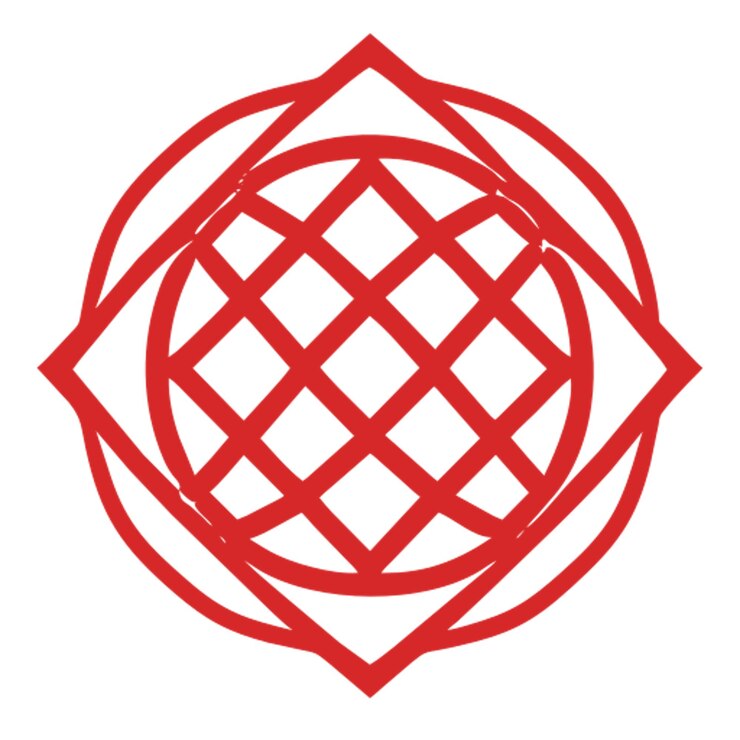 Vector ornamento chino pictograma lunar