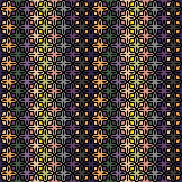 Ornamento colorido sin costuras Patrón abstracto para ropa bordado textil y tejer Un fondo para texturas impresiones papeles de pared y una idea para diseño creativo