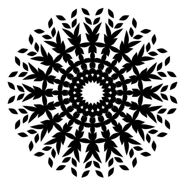 Ornamento decorativo abstracto Ilustración vectorial