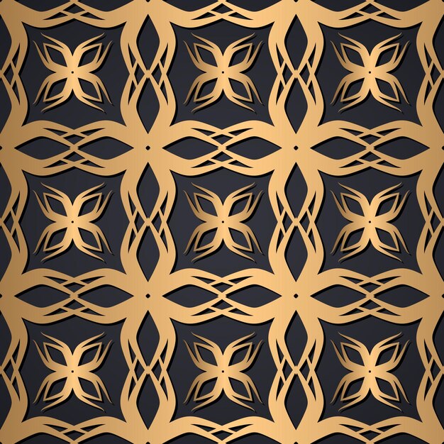 Ornamento decorativo sin fisuras de fondo
