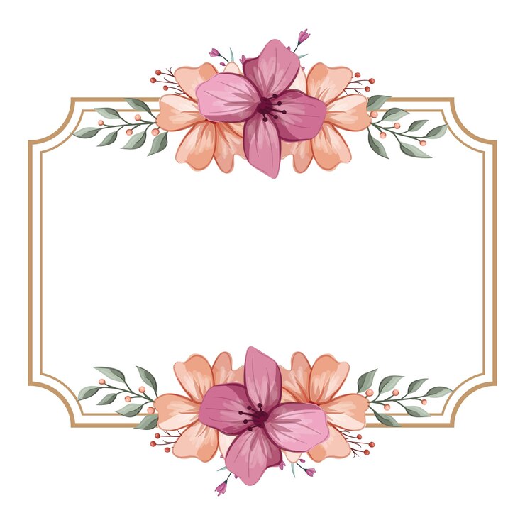 Vector ornamento decorativo de follaje floral para la invitación de boda