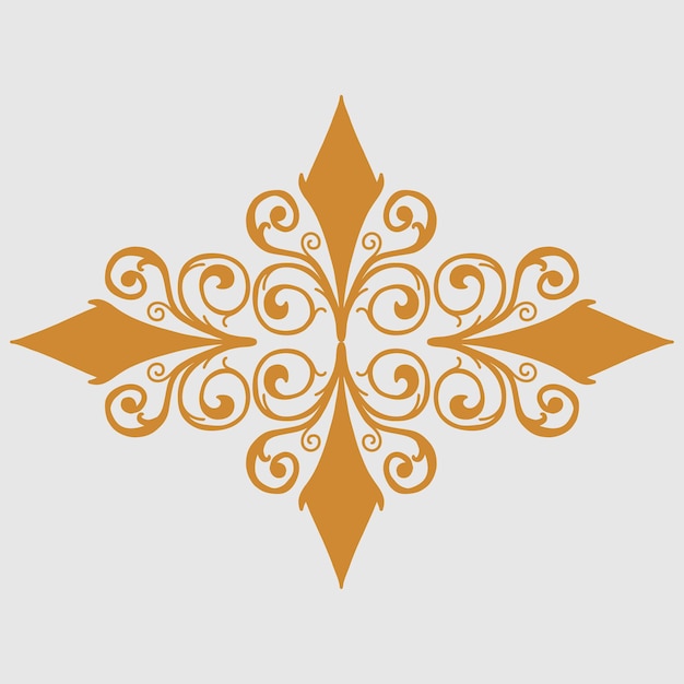Ornamento en el estilo barroco Vector