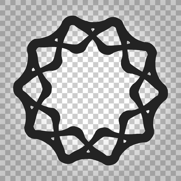 Ornamento en estilo plano ilustración vectorial concepto de negocio simple pictograma en fondo aislado