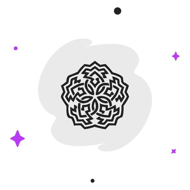 Ornamento en estilo plano ilustración vectorial concepto de negocio simple pictograma en fondo aislado