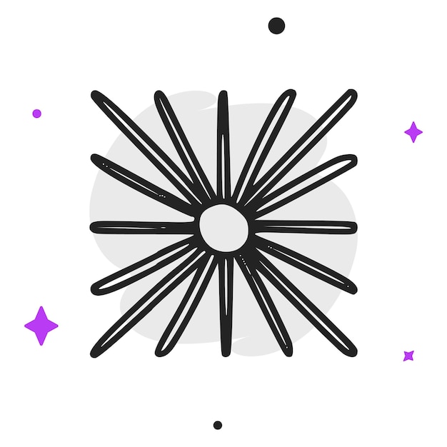 Ornamento en estilo plano ilustración vectorial concepto de negocio simple pictograma en fondo aislado