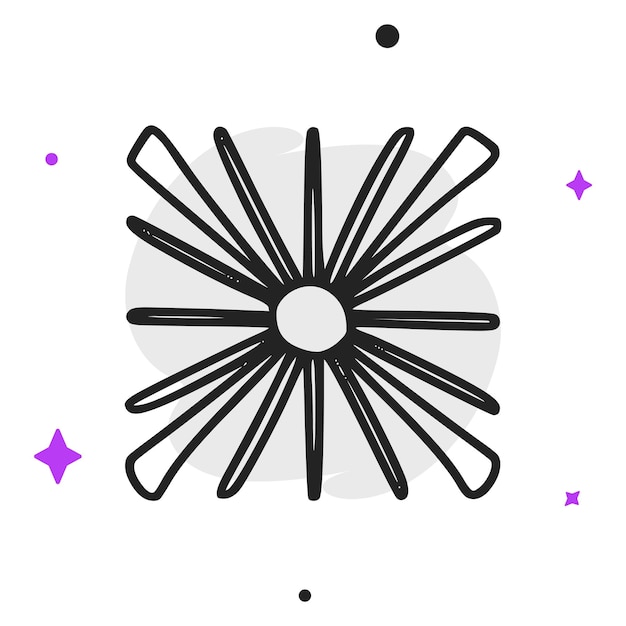 Ornamento en estilo plano ilustración vectorial concepto de negocio simple pictograma en fondo aislado