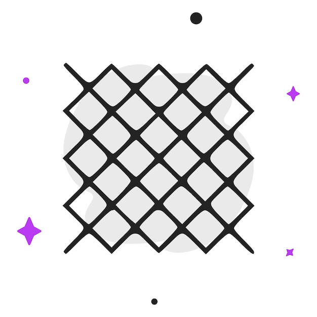 Ornamento en estilo plano ilustración vectorial concepto de negocio simple pictograma en fondo aislado
