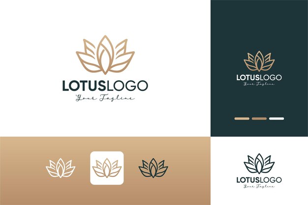 Ornamento floral belleza abstracta diseño de logotipo de lujo inspiraciones