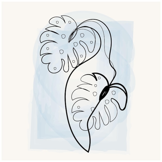 Ornamento floral dibujado a mano