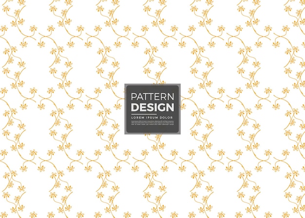 Ornamento floral dorado de vid y hojas en bifold blanco