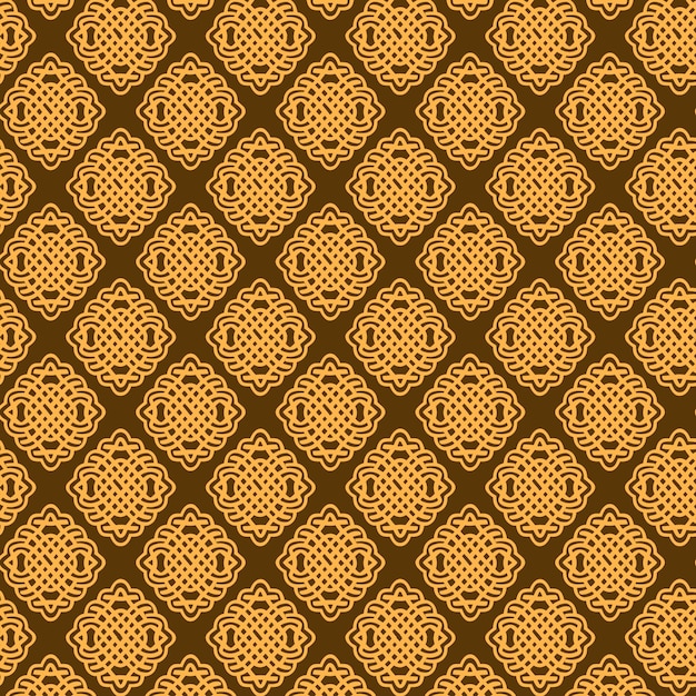 Ornamento floral con patrón textil tradicional